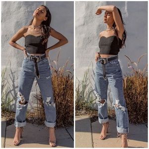 AGOLDE 90s NWT light wash destroyed Mid Rise Loose Fit in Fall Out size 31